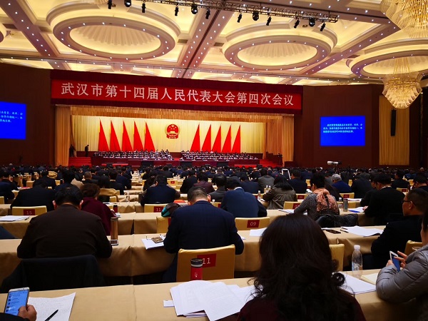 陈义红博士列席武汉市十四届人大四次会议第二次全体会议